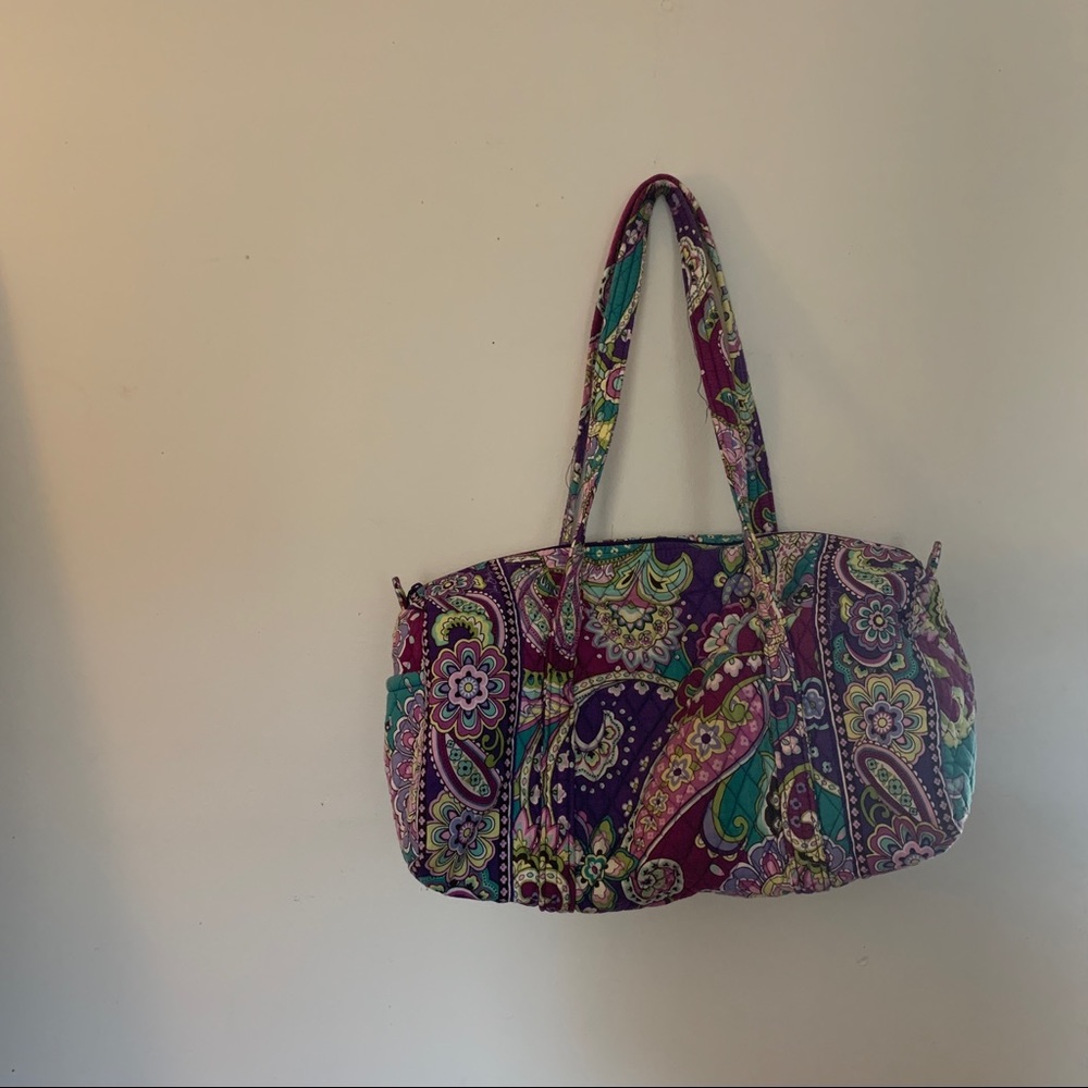 Vera Bradley Purple Paisley Small Duffel Bag